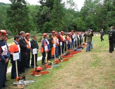 Відбувся обласний конкурс-змагання вальників лісу