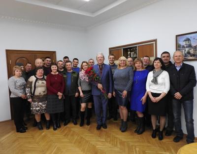 Колектив вітає керівника  